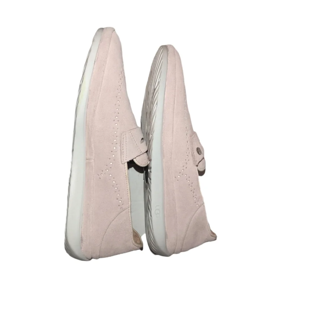 Mens UGG Pink Cali Penny Loafers Slip On Suede Leather Shoes 7 - Picture 6 of 12
